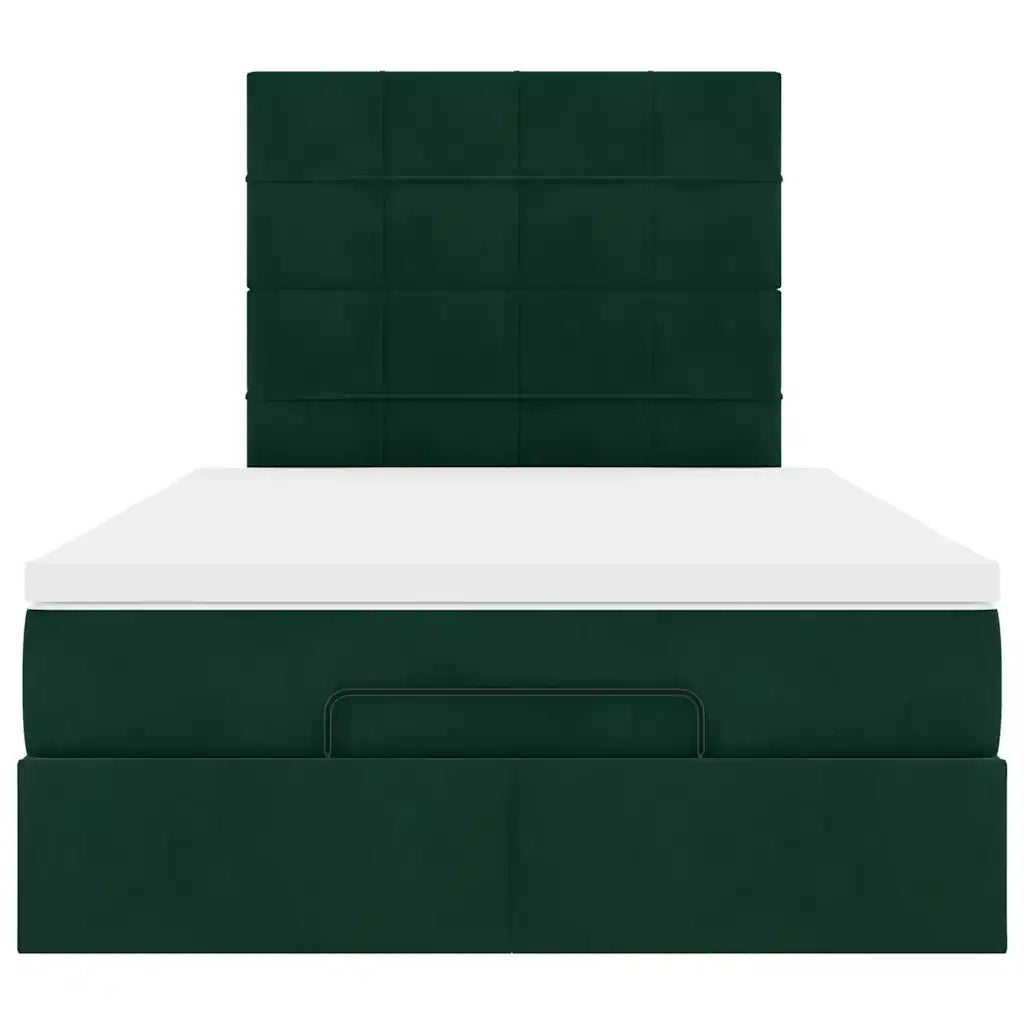 Struttura Letto Pouf con Materassi 120x200 cm Velluto 3313466