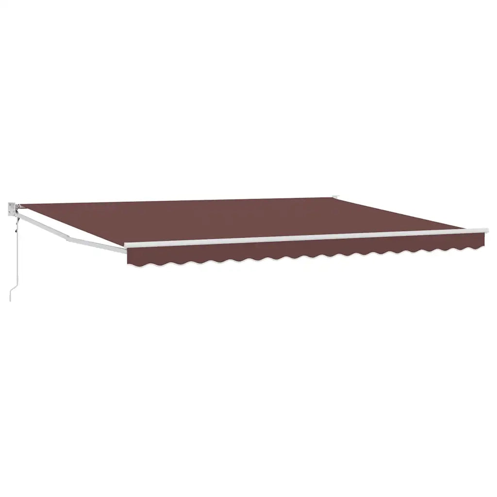 vidaXL Tenda da Sole Retrattile Automatica Marrone 450x300 cm
