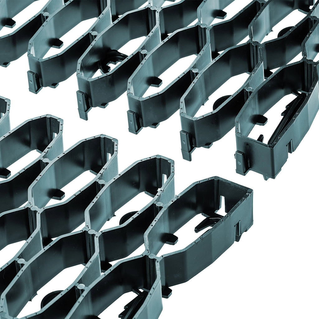 Griglia per prato KADAX per robot tagliaerba, ideale per superfici curve, 47 cm, set da 10 pezzi