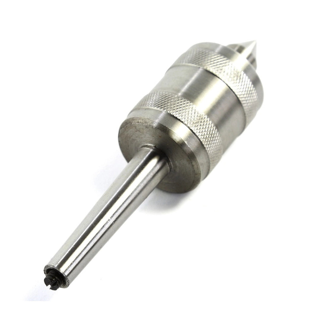 Trade Shop - Contropunta Punta Rotante Per Tornio Professionale Cono Morse Con Attacco Mt3 -