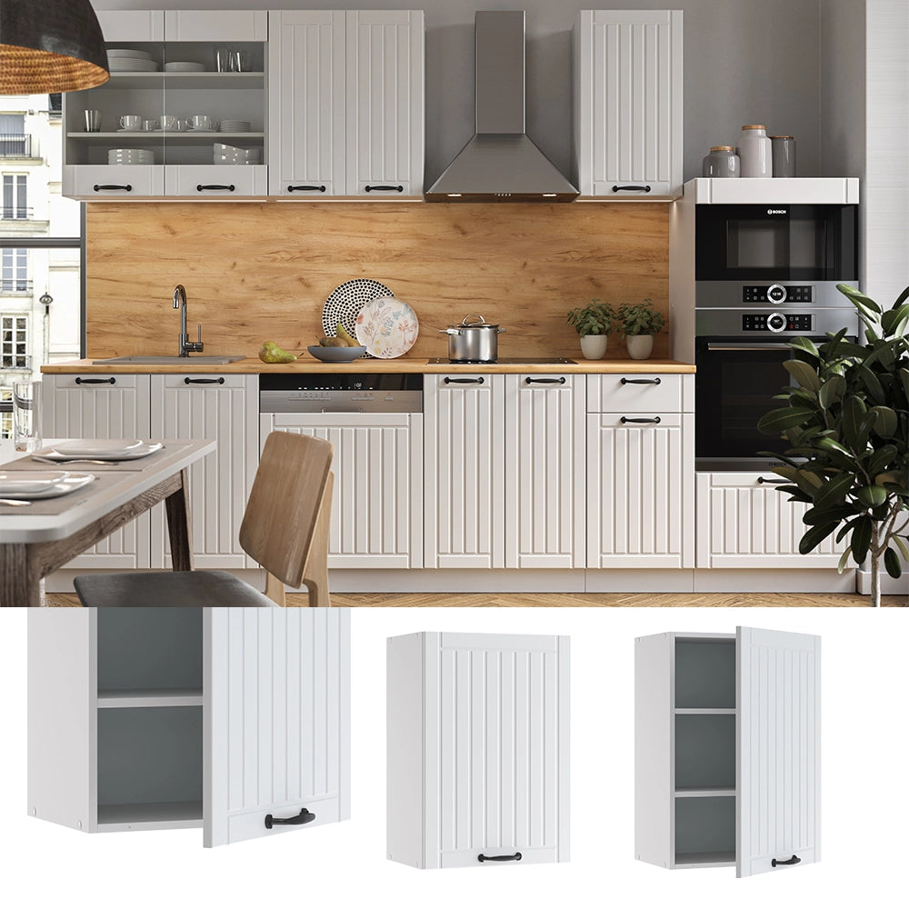 Vicco Pensile da cucina Bianco casa di campagna 50 cm