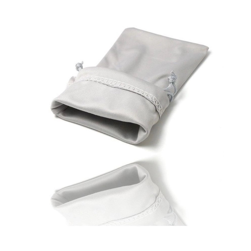 Trade Shop - Set 12 Pezzi Custodia Bustina Sacchetto Porta Occhiali Da Sole Grigia -