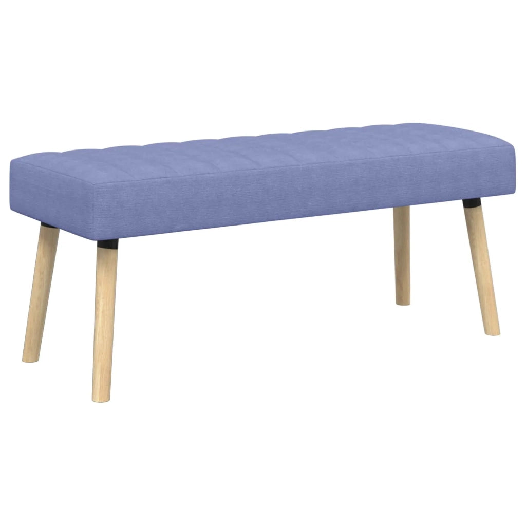 Panchina trapuntata a canale Blu jeans 110 x 40 x 46 cm Tessuto 42038500