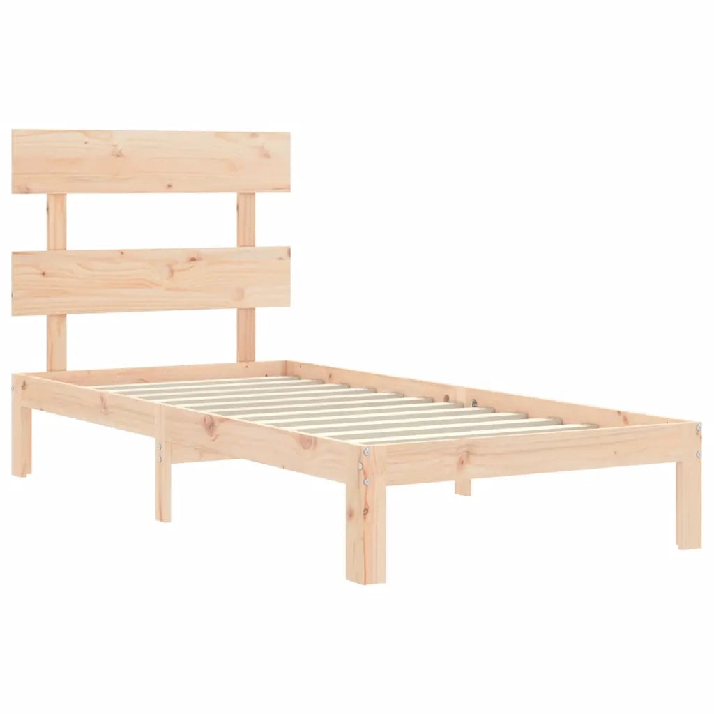 Giroletto senza Materasso 90x200 cm in Legno Massello di Pino 3193516