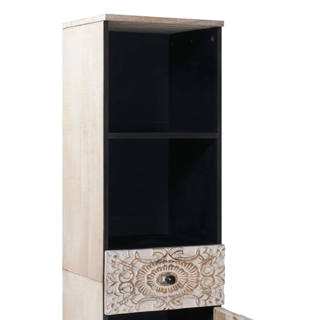 Mobile da Bagno con cassetto Bianco 38 x 33,5 x 160 cm 4018390