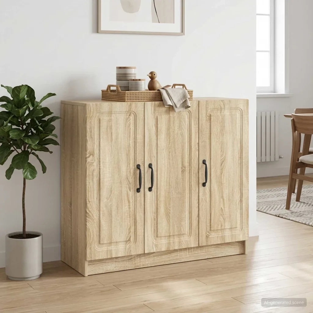 Credenza Rovere Sonoma 89 x 34,5 x 77 cm Legno ingegnerizzato 895797