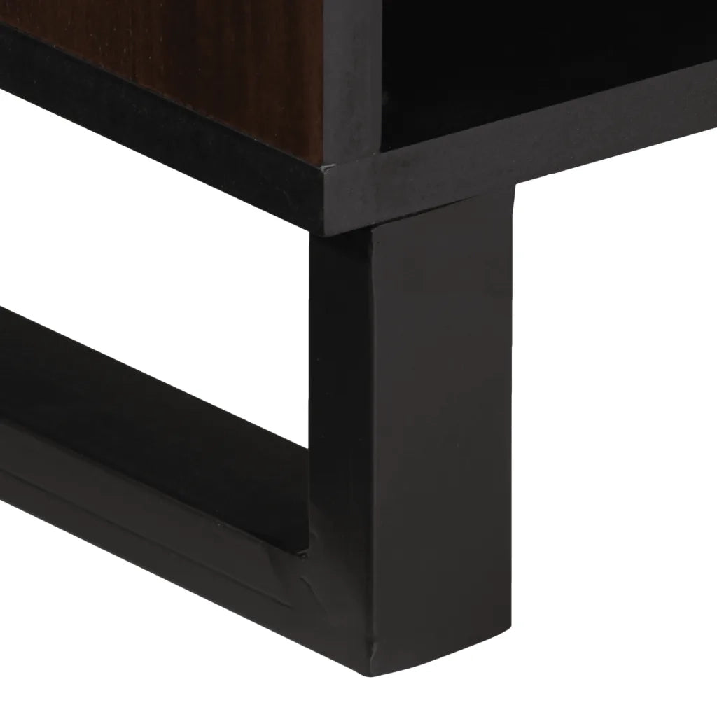 Mobile Porta TV Marrone 100x34x46 cm in Legno di Mango
