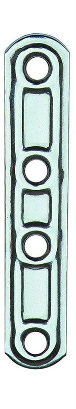 PIASTRA INOX DIRITTA 4 FORI ART.163IN MM.60 CONF.20 PEZZI
