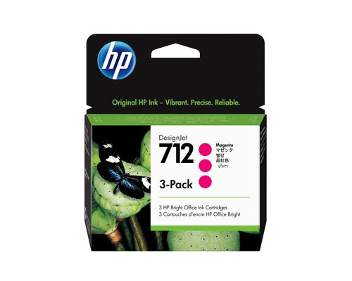 HP Confezione da 3 cartucce di inchiostro magenta originale DesignJet 712 da 29 ml