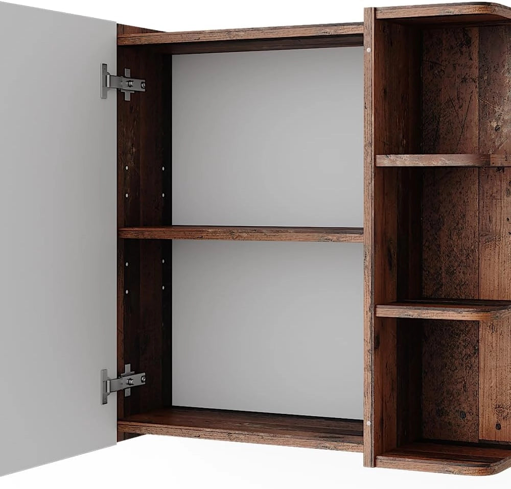 Mobile da bagno a specchio Fynn, Oldstyle, 62 x 64 cm