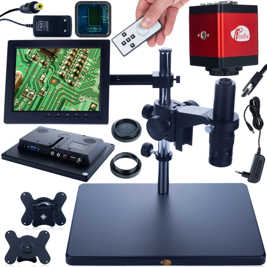 Mikroscopio Digitale Earth Pro MCEP-0.5X-PZRR – Zoom 7-45x, Display 8" e Braccio Regolabile