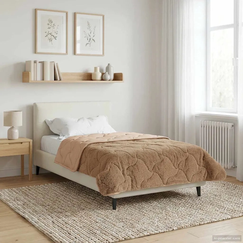 Duvet Invernale Talpa 135 x 200 cm Microfibra e Fleece Teddy 42026349