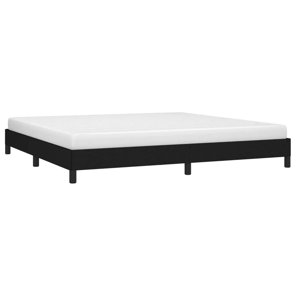 Giroletto senza Materasso Nero 200x200 cm in Tessuto 346746