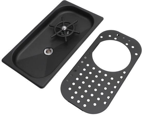 Pulitore ad alta pressione per bicchieri - Canetta - Pulitore per bicchieri - Materiale in acciaio inossidabile - Pulizia senza mano - Ideale per bar e caffetterie - Pulitore per bicchieri automatico