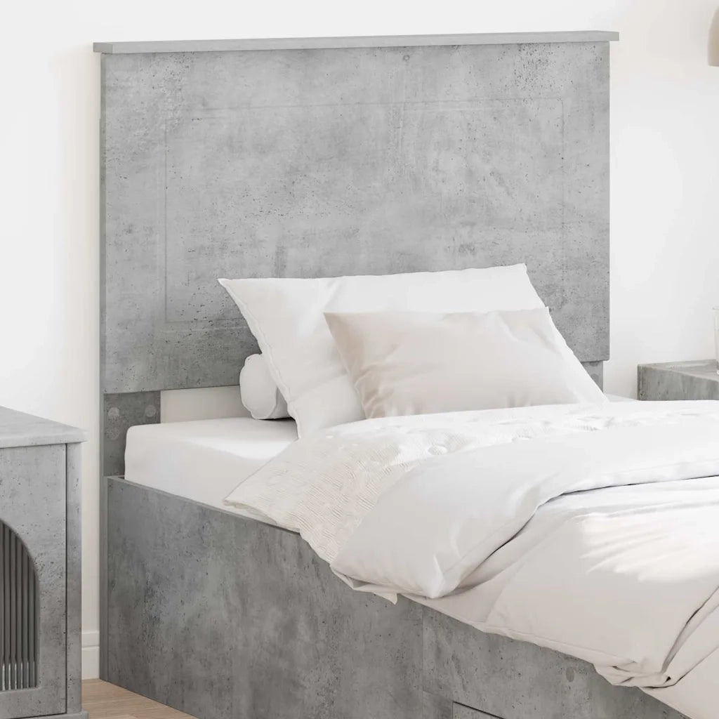 Testiera-Testata-Testiera Decorativa Grigio cemento 75 cm Legno multistrato 950876
