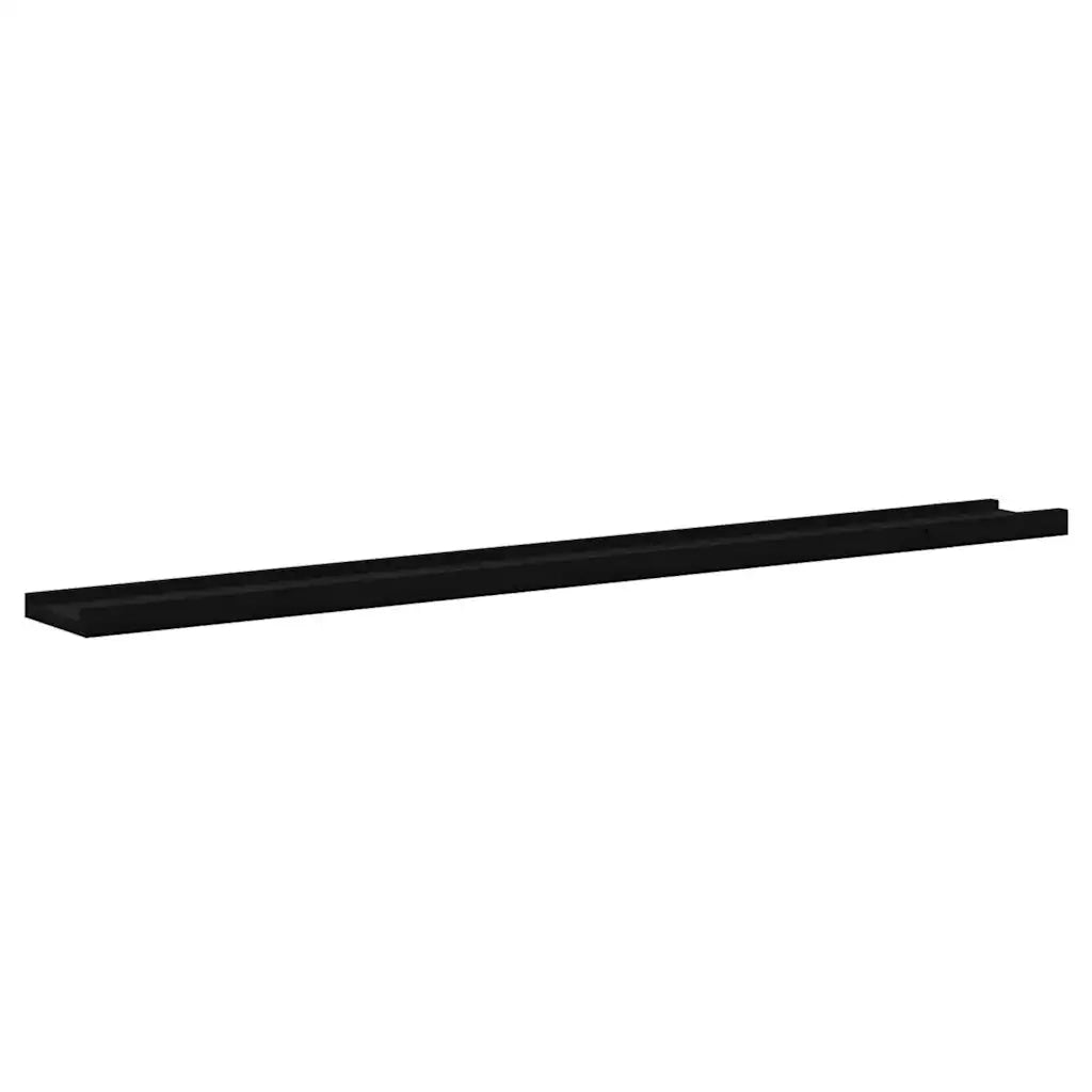 Mensole da Parete 4 pz Nere 100x9x3 cm cod mxl 42939