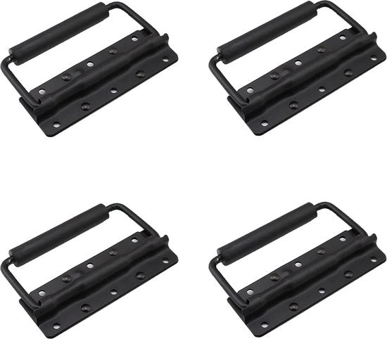 Cassa vetrata - acciaio inossidabile - flightcase - cassetta degli attrezzi - cassa - nero