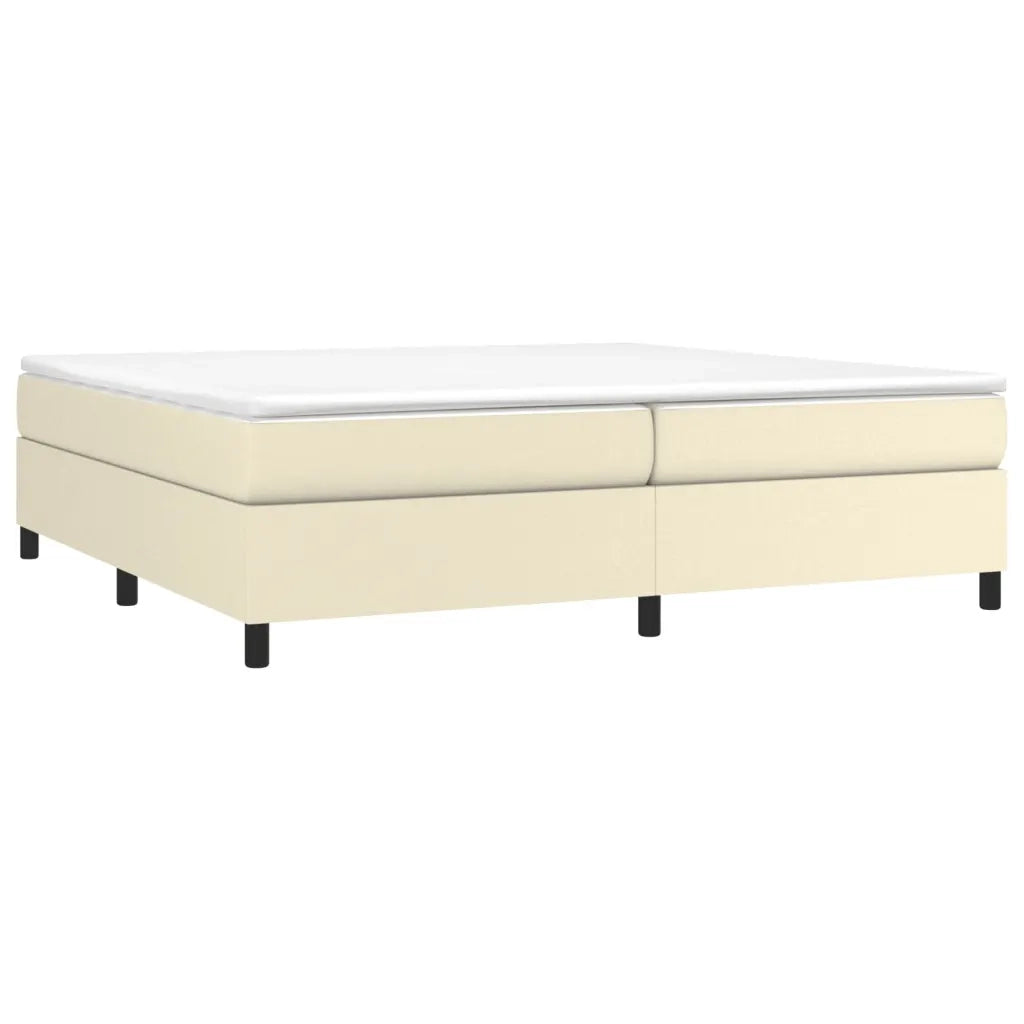 Giroletto a Molle con Materasso Crema 200x200 cm in Similpelle cod mxl 60062