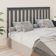 Testiera per Letto Grigia 166x6x101cm in Legno Massello di Pino 818532