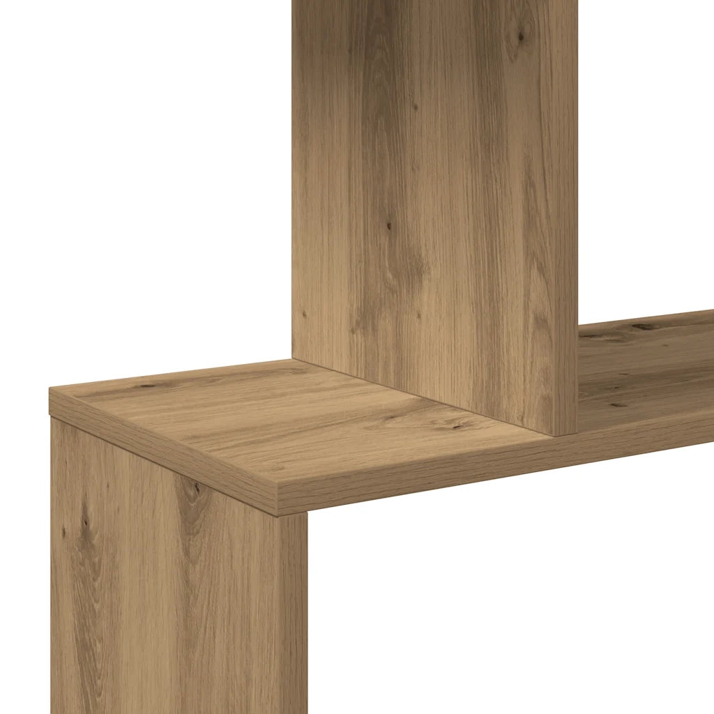 Libreria 3 Ripiani Rovere Artigianale 70x24x97 cm Truciolato 858119