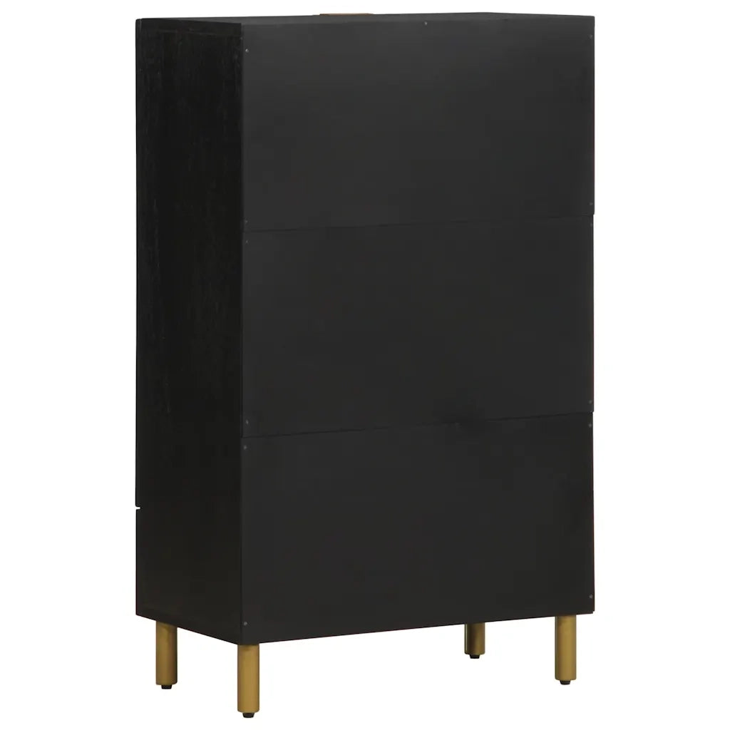 Credenza Nera 60x33x100 cm in Legno Multistrato
