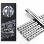 Set di Spiedini in Acciaio Inossidabile 18/8 - 5 Pezzi - Resistenti al Lavastoviglie - Design Unico - Leggeri - Materiali di Alta Qualità e Sicuri per la Cucina - Spiedini in Acciaio Inossidabile