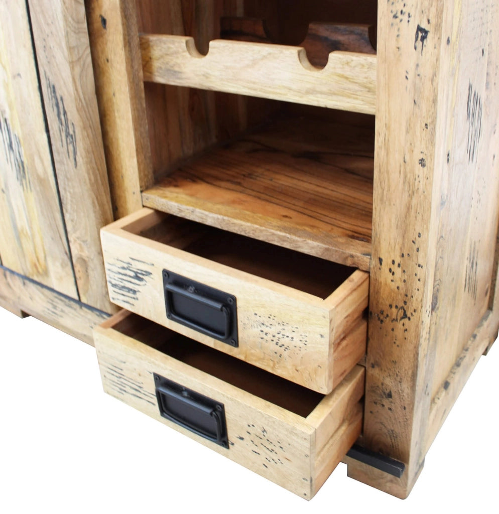 Portabottiglie in Legno cm 90x45x100 - BEIL