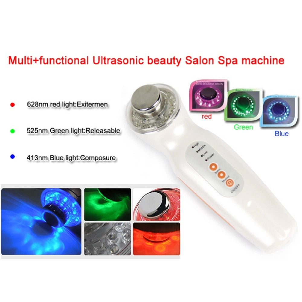 Trade Shop - Dispositivo Kit Trattamento Anti Rughe Ultrasuoni Pulizia Ringiovamento Viso -