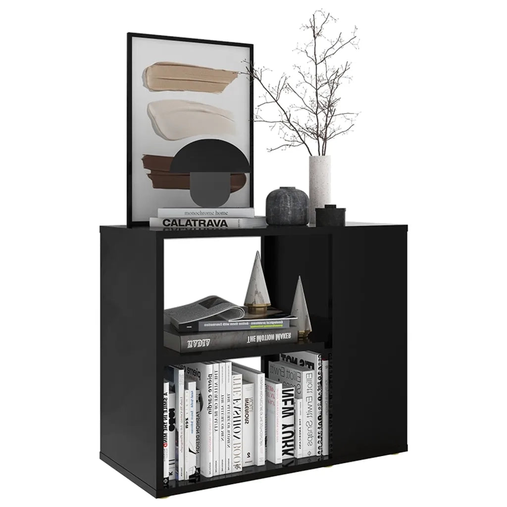 Credenza Nera 60x30x50 cm in Truciolato