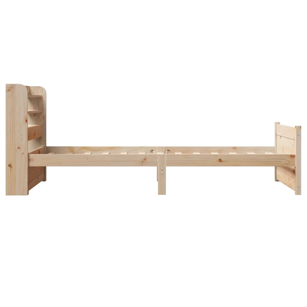 Giroletto con Testiera 75x190 cm in Legno Massello di Pino
