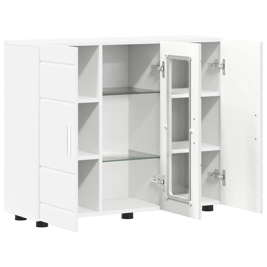 Armadio in Legno Bianco 88,5 x 30,5 x 73 cm Legno multistrato CFW6202558