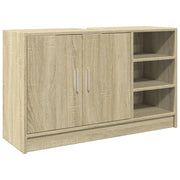 Mobiletto sottolavello moderno con contenitore 90 x 29 x 55 cm realizzato in legno composito di rovere Sonoma 02_0049543