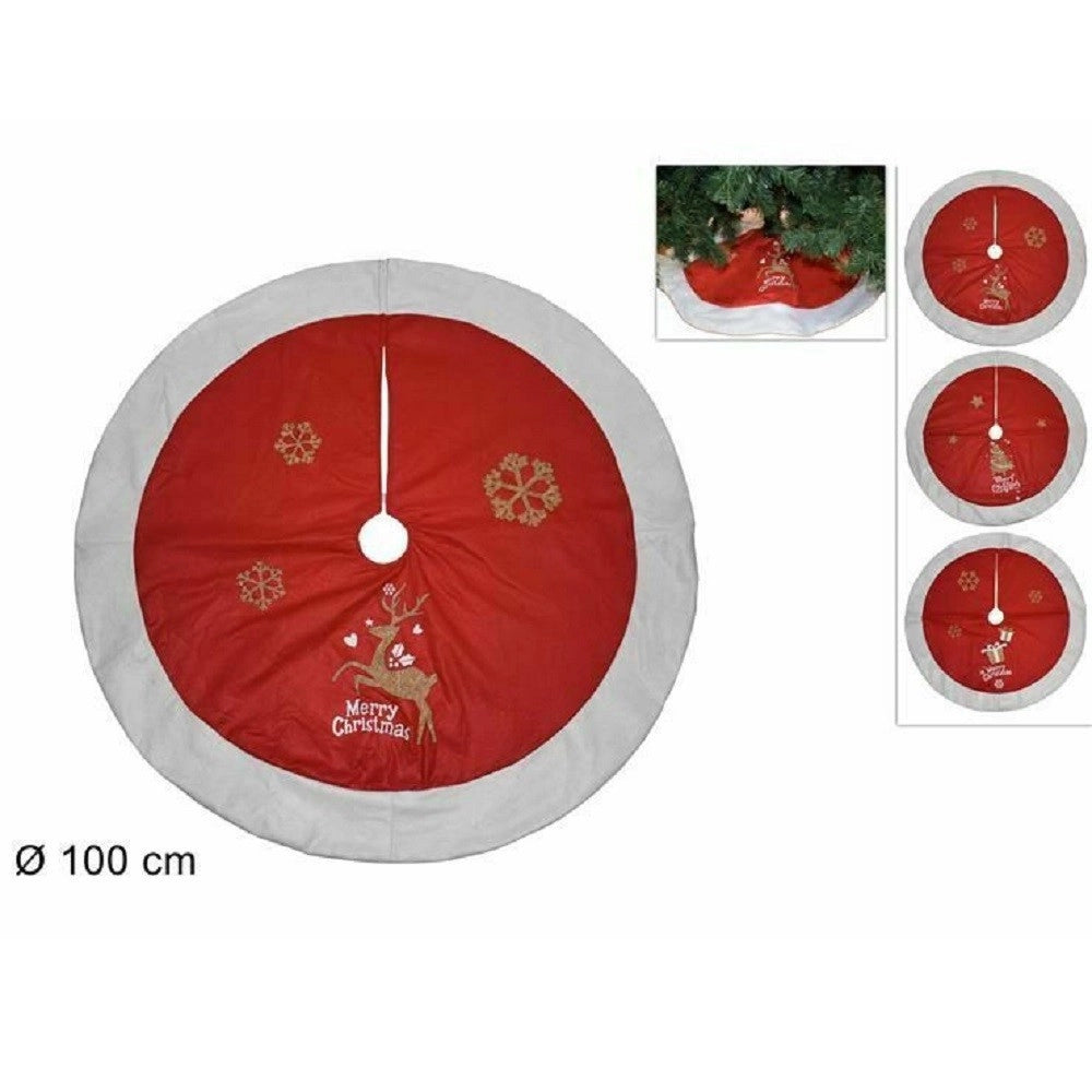 Trade Shop - Tappeto Albero Di Natale Gonna Copertura Sottoalbero Natale 100cm Vari Modelli -