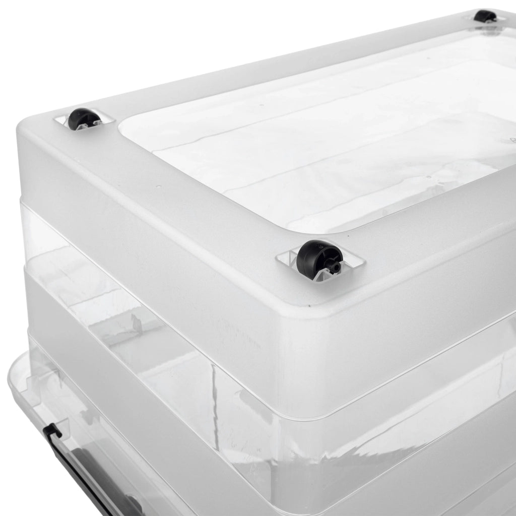 KADAX Contenitore per giocattoli in plastica da 28 litri con coperchio