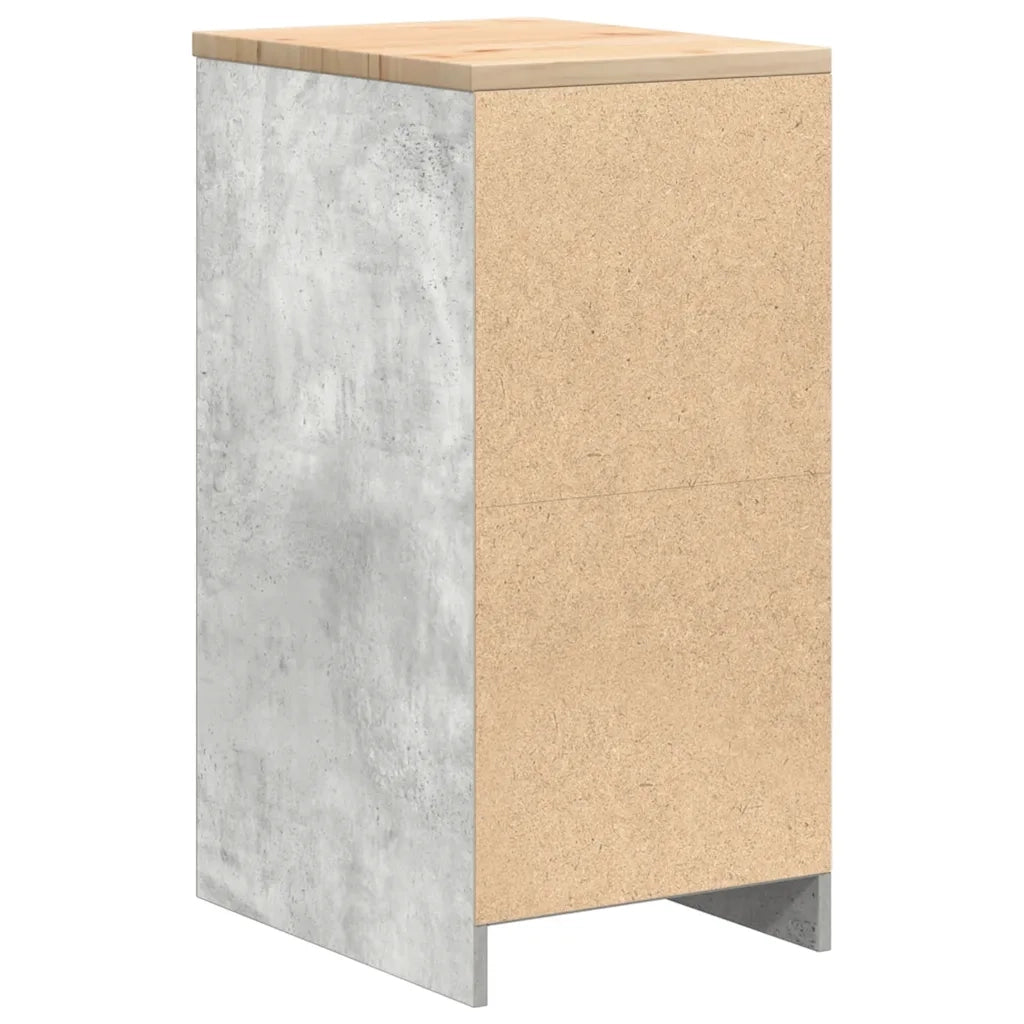 vidaXL Armadietto da Garage Grigio cemento 40x51x85 cm