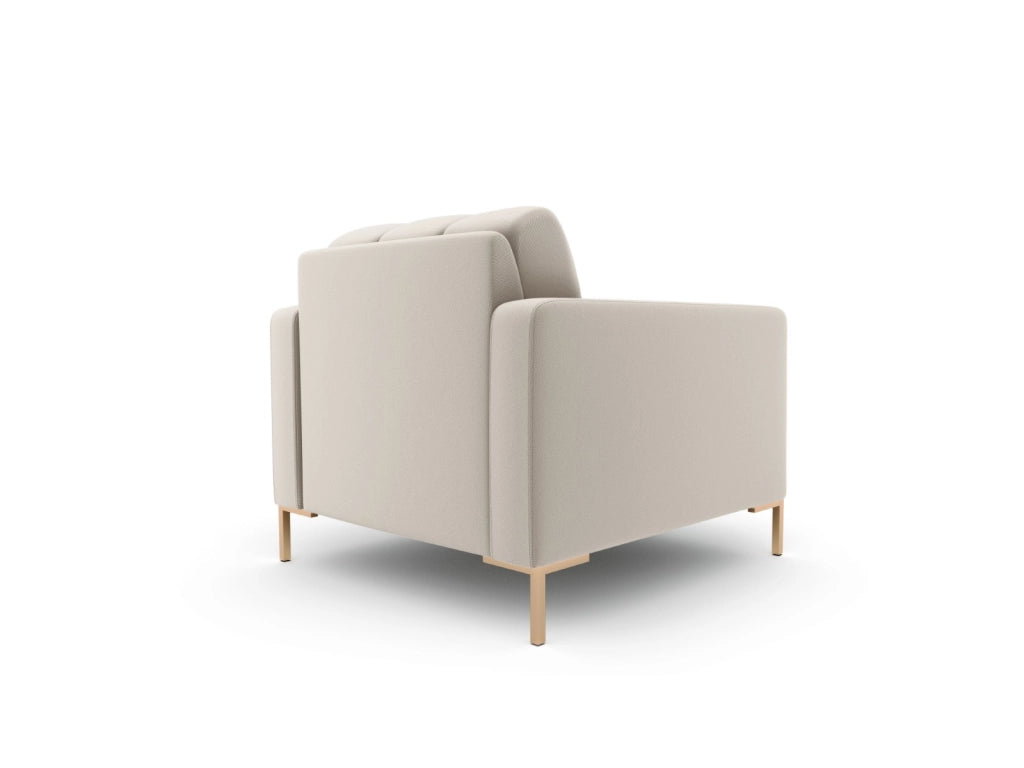 Cosmopolitan Design - Poltrona "Bali" in tessuto strutturato beige 