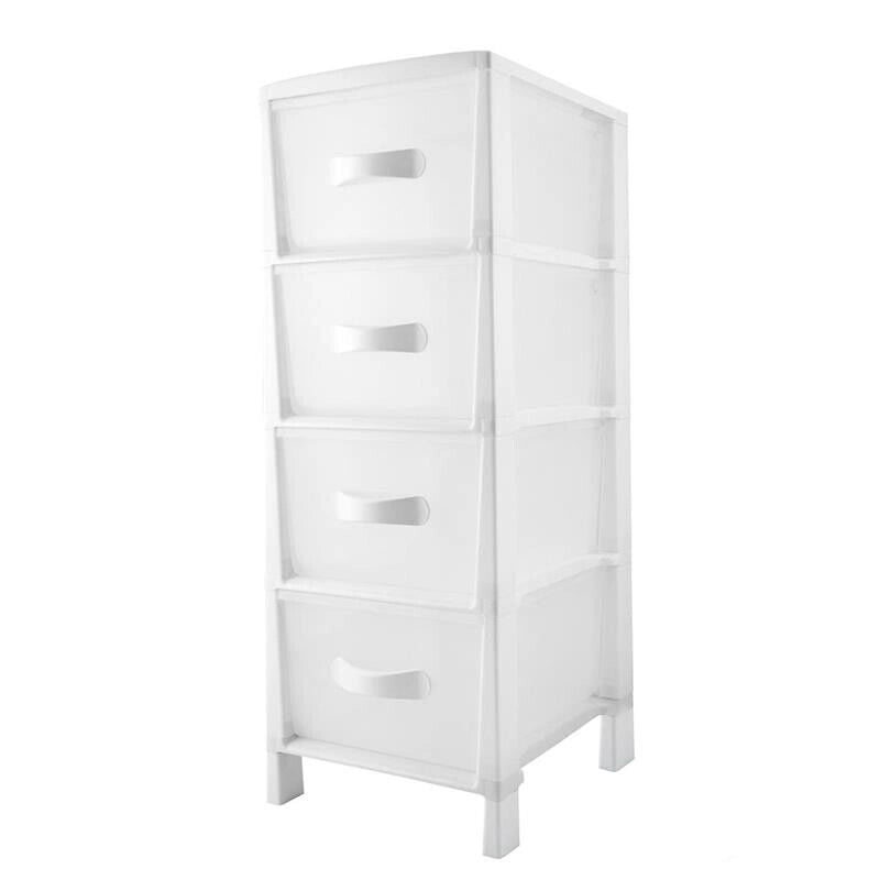 CASSETTIERA SALVASPAZIO FUTURA SLIM 4 CASSETTI 30 X 38 X H 82 BIANCA