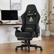 Sedia da gaming reclinabile con poggiapiedi ¨C zephmum ¨C nero