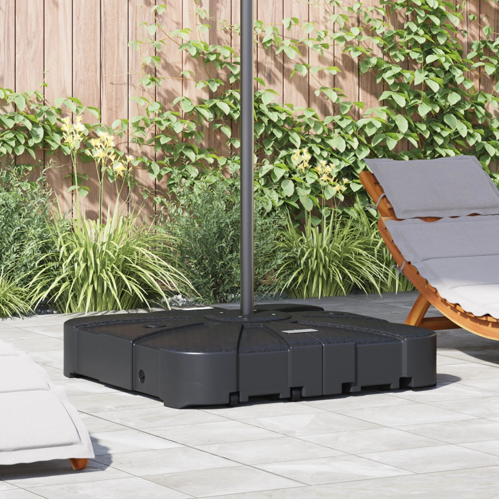 Set Base Parasol a Sbalzo in 2 Pezzi - 150kg Sabbia o 113kg Acqua