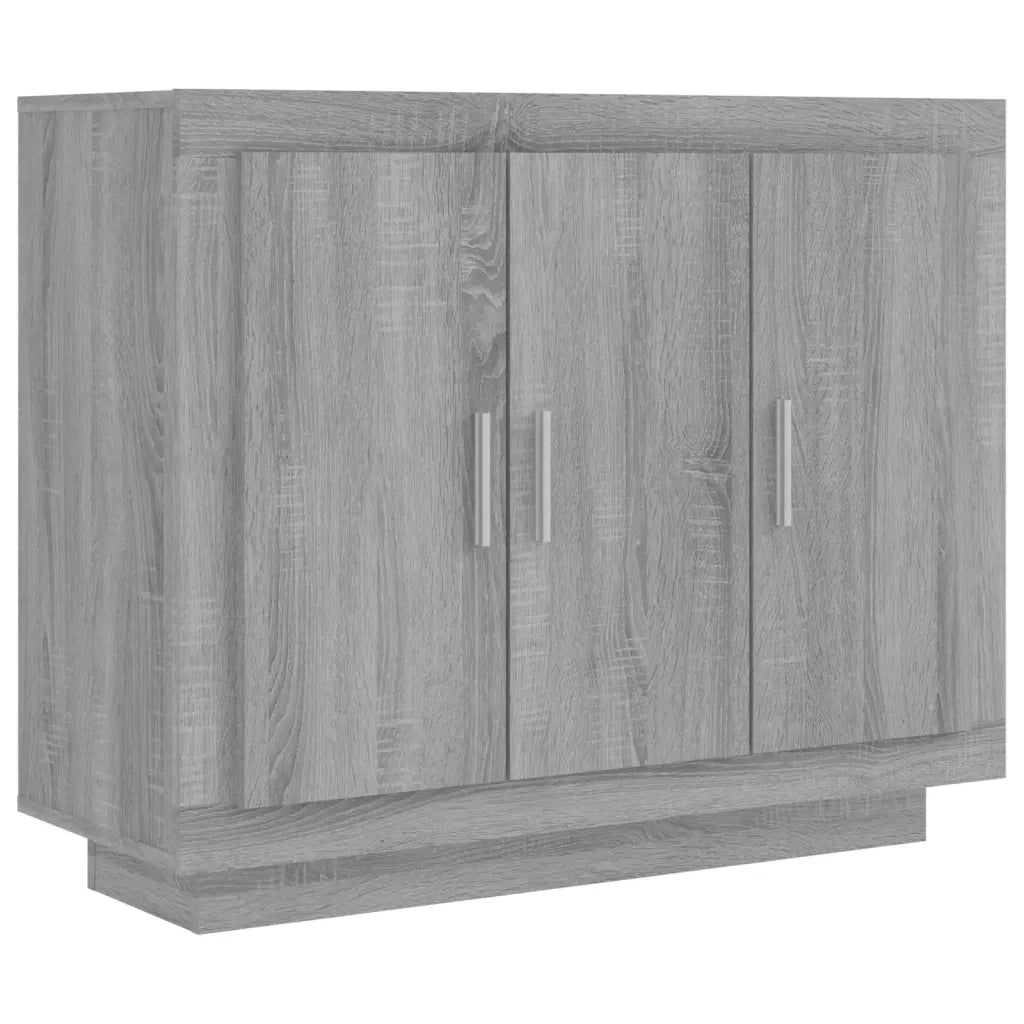 Credenza Grigio Sonoma 92x35x75 cm in Legno Multistrato 817241