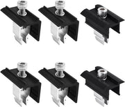 Fermoventi di fine 6 pezzi - Sostegno pannelli solari fissaggio - Morsa remo centrale - Fermoventi di fine 4 pezzi.