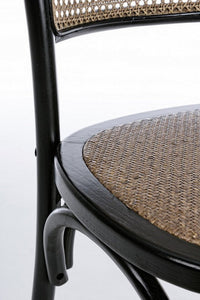 Sedia Carrel Nero in Legno