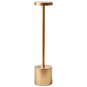 Lampada da tavolo in alluminio oro senza fili per interni e per esterni stile moderno