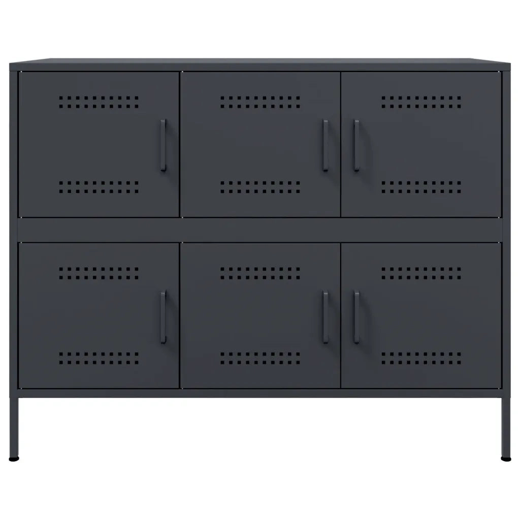 Credenza Antracite 100,5x39x79 cm in Acciaio 843098