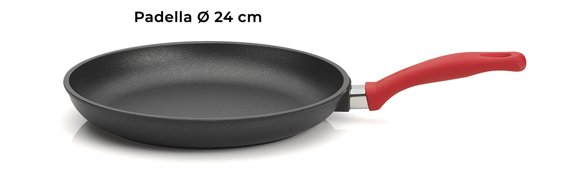 Set 3 Padelle Ø20-24-28 cm in Alluminio Pressofuso Antiaderente Olympia Love