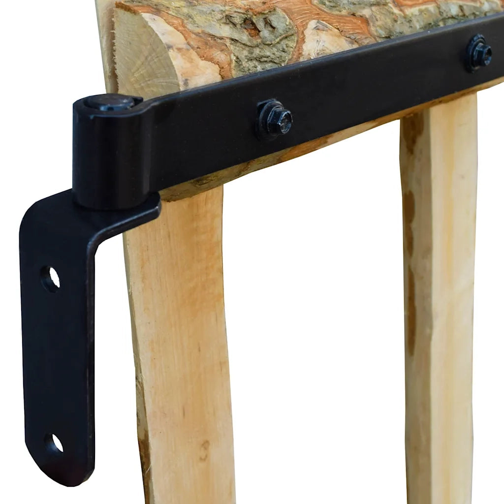 Cancello Singolo per Recinzione in Legno di Nocciolo 100x90 cm