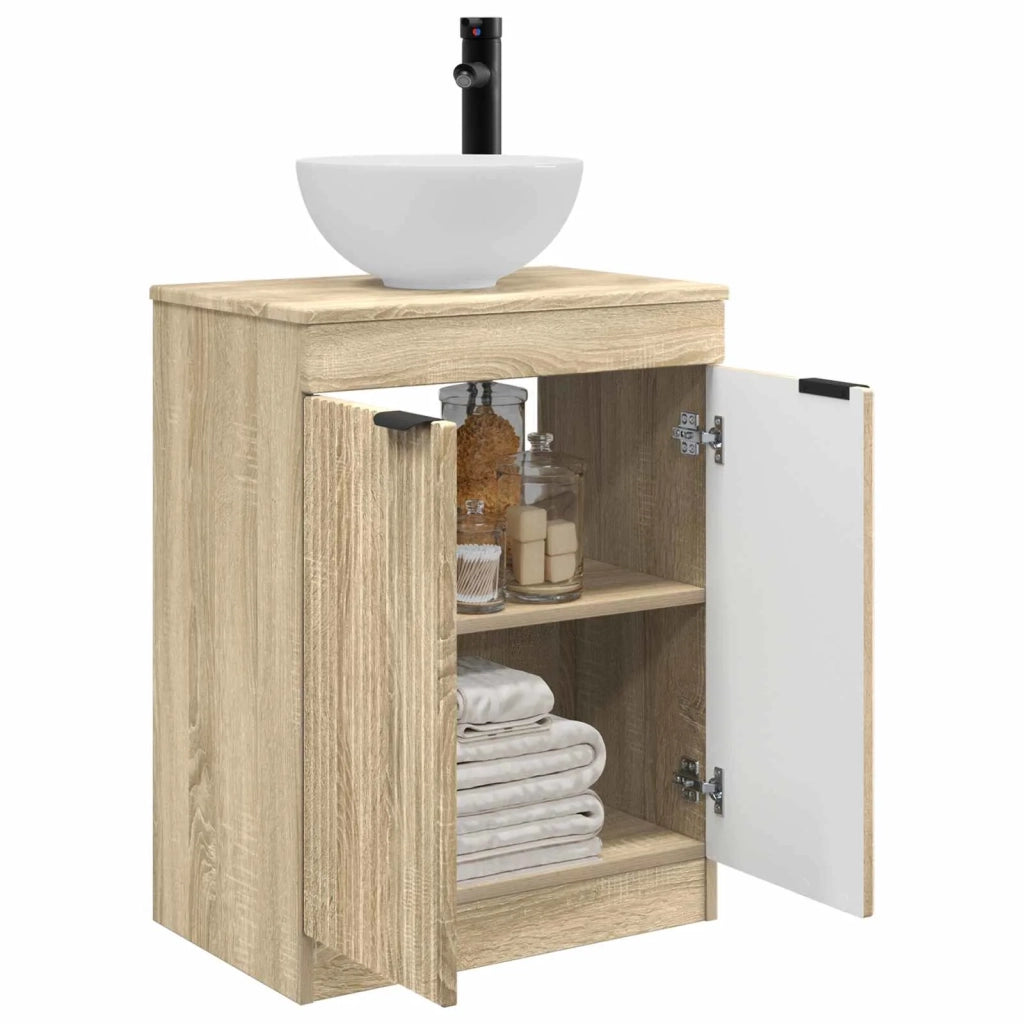 Mobile da bagno con lavabo Rovere Sonoma 54 x 35 x 83 cm 890140