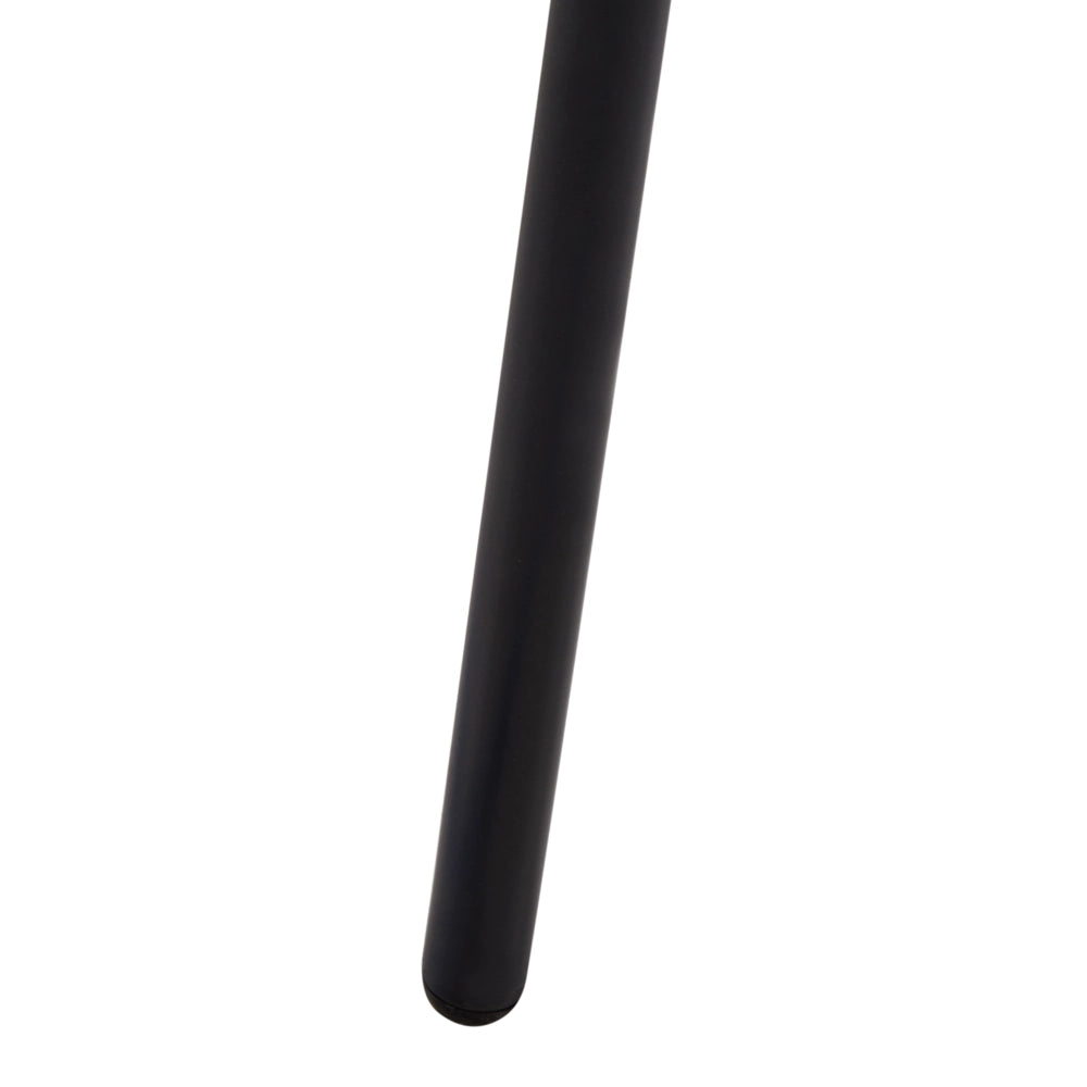 Set di 2 sedie da bar con struttura in metallo e schienale in rattan nero sgabelli da bar eleganti