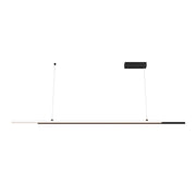 Maytoni Lampadario moderno Halo 2 luci LED integrato nero alluminio