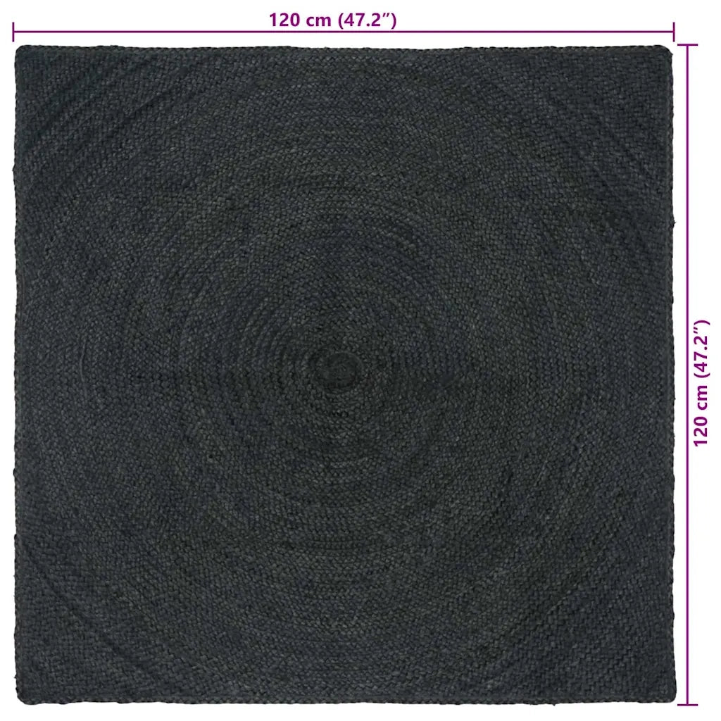 Tappeti per area Grigio Scuro 120 x 120 cm Juta 42010561